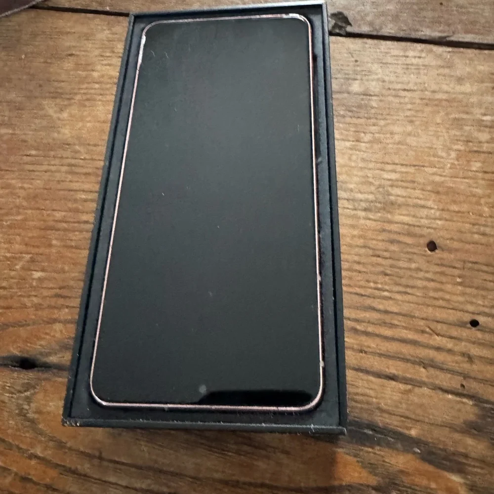 Samsung Galaxy S21 5G Black Box with Rose Gold S Accent